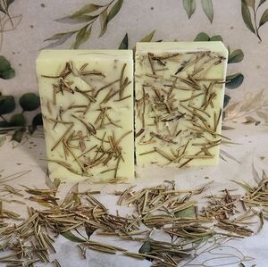 Handcrafted Rosemary Scented Bar Soap (2-Pack) - Gift